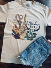 Load image into Gallery viewer, Profession graphic tees but make it WESTERN tooled leather bullskull turquoise ect - Mavictoria Designs Hot Press Express