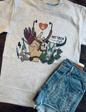 Load image into Gallery viewer, Profession graphic tees but make it WESTERN tooled leather bullskull turquoise ect - Mavictoria Designs Hot Press Express