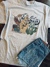 Load image into Gallery viewer, Profession graphic tees but make it WESTERN tooled leather bullskull turquoise ect - Mavictoria Designs Hot Press Express