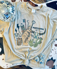 Load image into Gallery viewer, Profession graphic tees but make it WESTERN tooled leather bullskull turquoise ect - Mavictoria Designs Hot Press Express