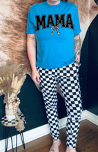 Load image into Gallery viewer, Comfort colors Mama checkered bow Graphic tee / checkered athletic pocket shorts SOLD SEPARATELY - Mavictoria Designs Hot Press Express