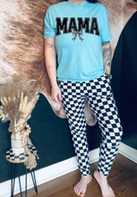 Load image into Gallery viewer, Comfort colors Mama checkered bow Graphic tee / checkered athletic pocket shorts SOLD SEPARATELY - Mavictoria Designs Hot Press Express