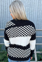 Load image into Gallery viewer, THE CAROLINE CHECKERED SWEATER - Mavictoria Designs Hot Press Express