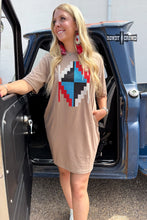 Load image into Gallery viewer, Alamosa Aztec Dress - Mavictoria Designs Hot Press Express