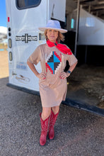 Load image into Gallery viewer, Alamosa Aztec Dress - Mavictoria Designs Hot Press Express