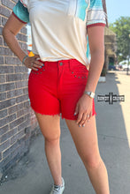 Load image into Gallery viewer, RED- Shenandoah Stud Shorts - Mavictoria Designs Hot Press Express