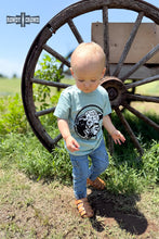 Load image into Gallery viewer, KIDS Happy Hereford Tee- BLUE - Mavictoria Designs Hot Press Express