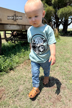Load image into Gallery viewer, KIDS Happy Hereford Tee- BLUE - Mavictoria Designs Hot Press Express