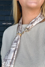 Load image into Gallery viewer, Snazzy Snaffle Scarf Slide - Mavictoria Designs Hot Press Express
