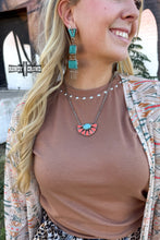 Load image into Gallery viewer, Coral West Necklace - Mavictoria Designs Hot Press Express