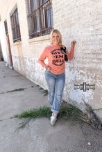 Load image into Gallery viewer, Give 'Em Hell Long Sleeve Tee - Mavictoria Designs Hot Press Express