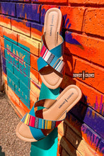 Load image into Gallery viewer, Shiner Serape Sandals - Mavictoria Designs Hot Press Express