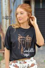 Load image into Gallery viewer, Saddle Up Tee - Mavictoria Designs Hot Press Express