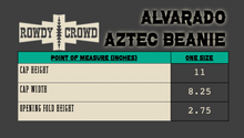 Load image into Gallery viewer, Alvarado Aztec Beanie - Mavictoria Designs Hot Press Express
