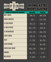 Load image into Gallery viewer, Acoma Aztec Short Duster - Mavictoria Designs Hot Press Express