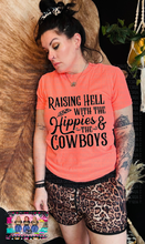 Load image into Gallery viewer, The Neon Raising hell with the hippies and the cowboys collection // checkered shorts sold separately - Mavictoria Designs Hot Press Express
