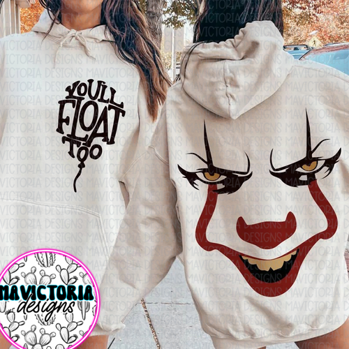 You’ll float too pennywise on sand hoodie, crewneck, long sleeve or tee - Mavictoria Designs Hot Press Express