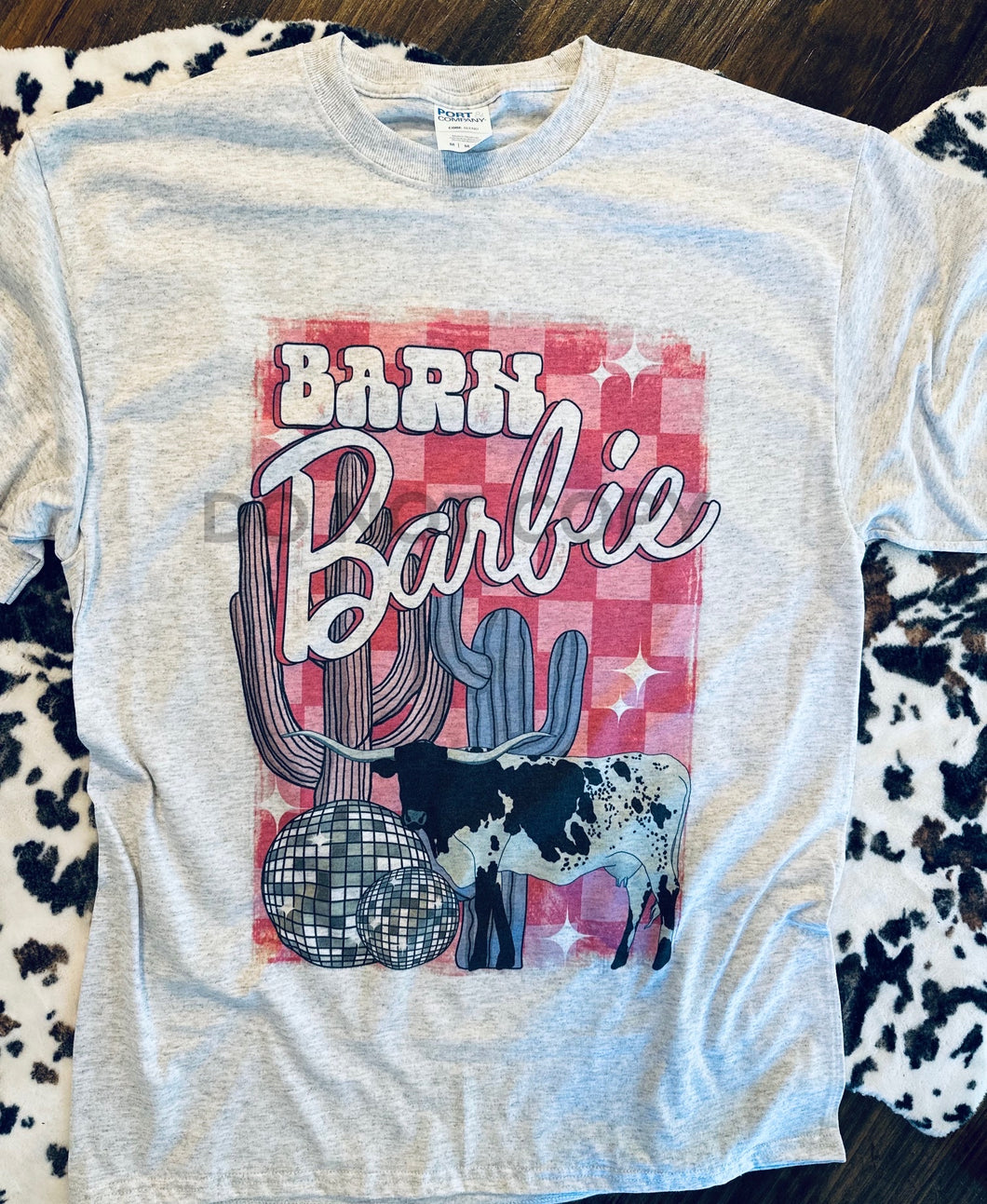 Barn Barbie western graphic tee - Mavictoria Designs Hot Press Express