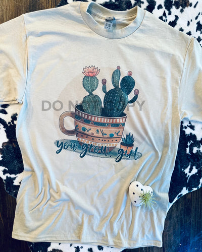 You grow, girl graphic tee - Mavictoria Designs Hot Press Express