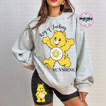 Load image into Gallery viewer, SWEAR BEAR COLLECTION on ash hoodie, crewneck, long sleeve or tee // SHORTS AND SWEATS SOLD SEPARATELY - Mavictoria Designs Hot Press Express
