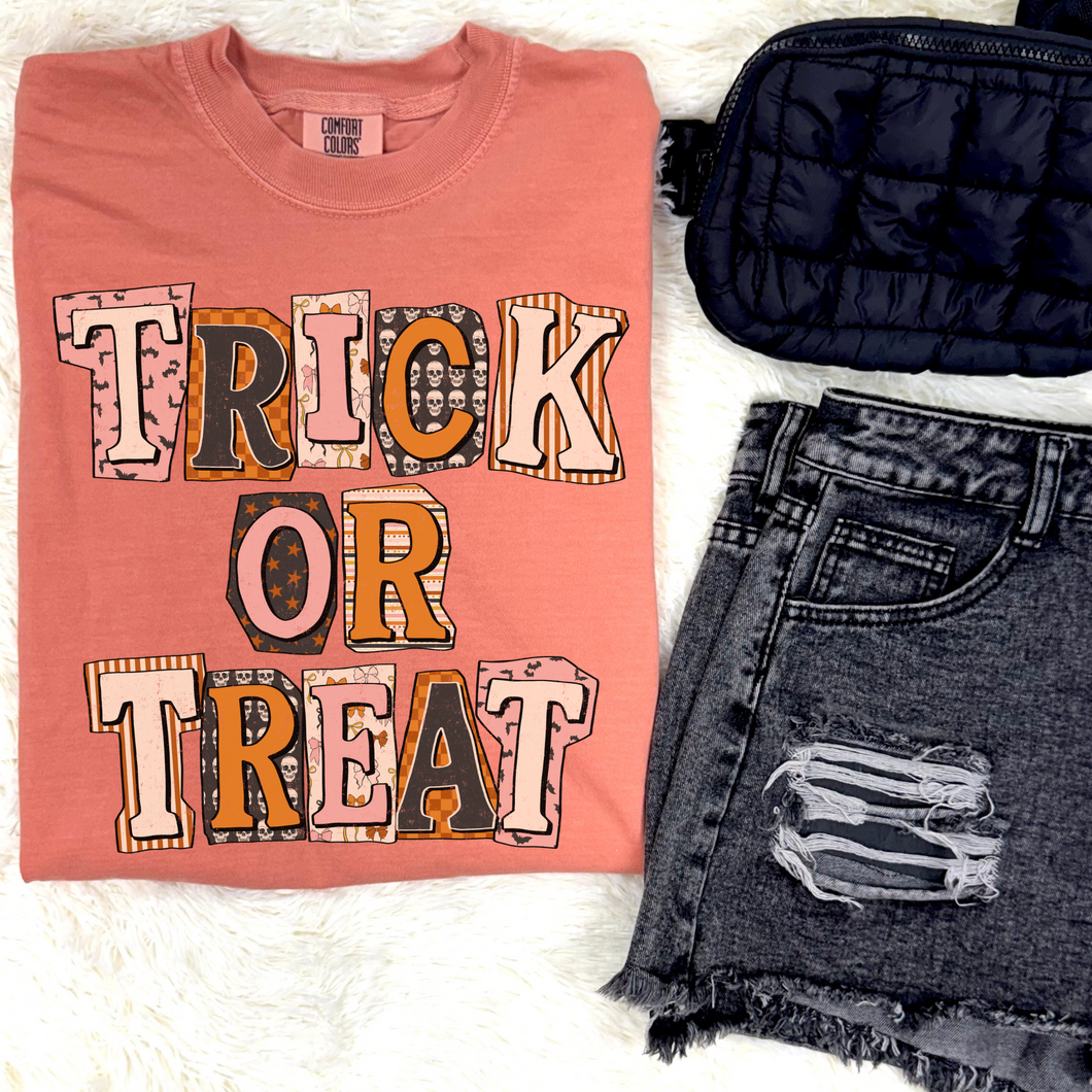 Trick or Treat Graphic Tee - Mavictoria Designs Hot Press Express