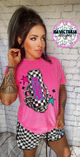Load image into Gallery viewer, Neon pink comfort colors ENERGY DRINK COLLECTION graphic tee - Mavictoria Designs Hot Press Express
