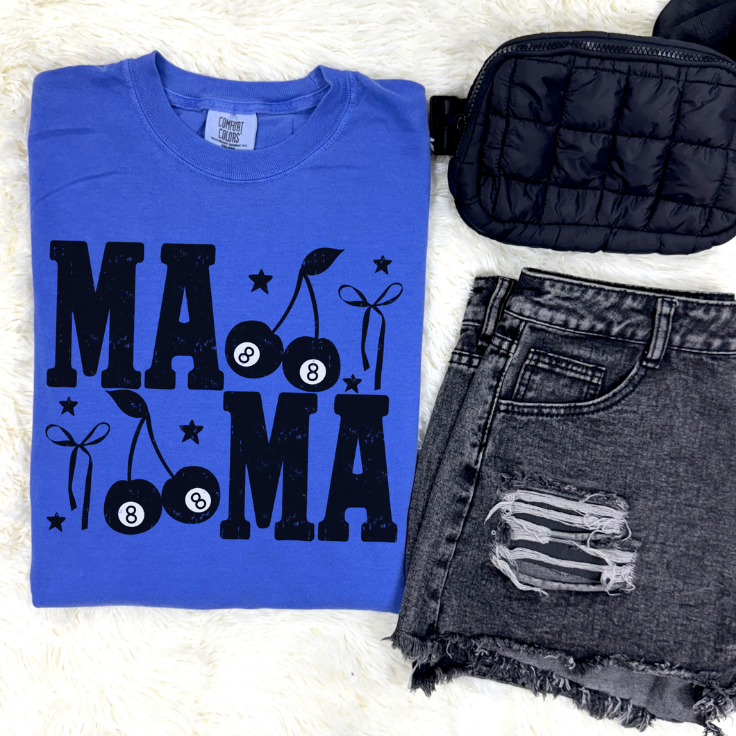 Mama 8 Ball Graphic Tee - Mavictoria Designs Hot Press Express