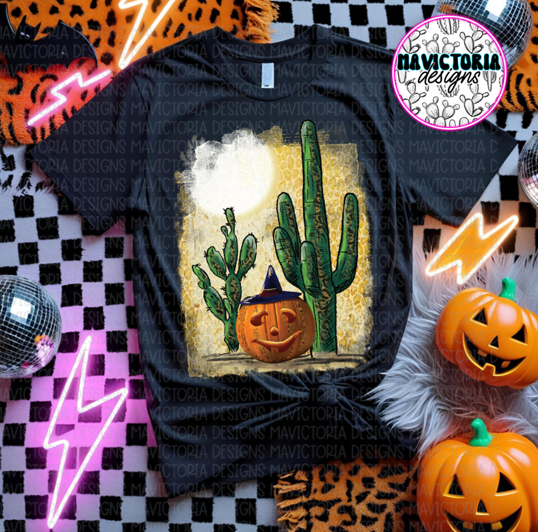 Jack o cactus on black hoodie, crewneck, long sleeve or tee