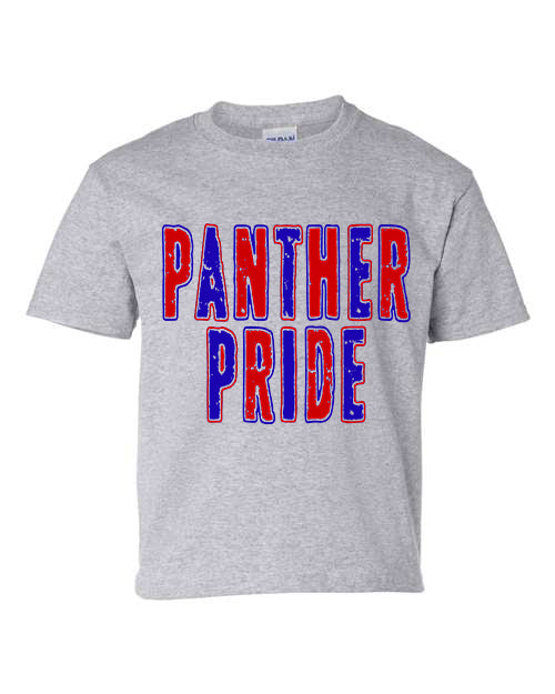 Panther Pride, Sport Grey Gildan Shirts - Mavictoria Designs Hot Press Express