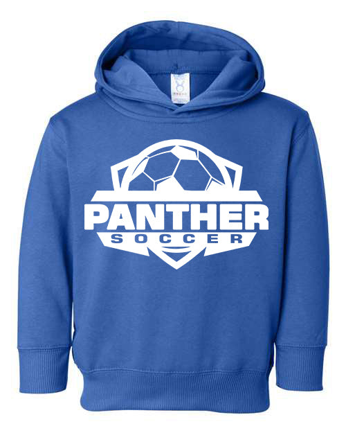 Toddler Panther Soccer, Red or Royal Blue Rabbit Skins - Mavictoria Designs Hot Press Express
