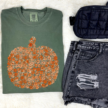 Load image into Gallery viewer, Floral Pumpkin Graphic Tee &amp; Sweatshirt - Mavictoria Designs Hot Press Express

