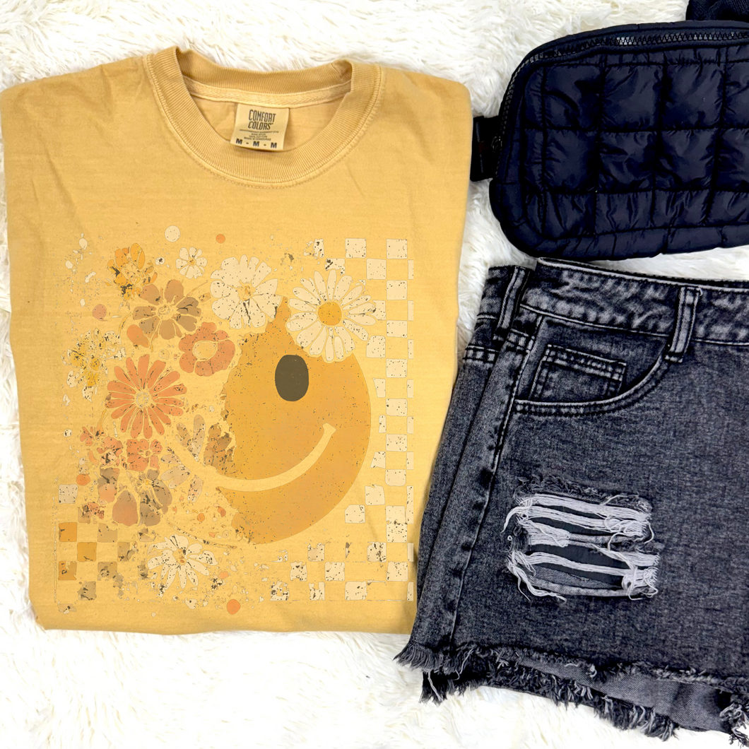 Boho Floral Graphic Tee - Mavictoria Designs Hot Press Express