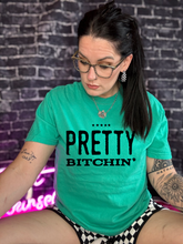 Load image into Gallery viewer, The Neon comfort colors collection PRETTY BITCHIN graphic tees checkered shorts sold separately - Mavictoria Designs Hot Press Express
