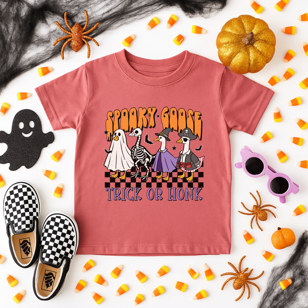 Trick or Honk Graphic Tee Toddler + Youth - Mavictoria Designs Hot Press Express