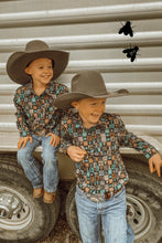 Load image into Gallery viewer, CHECK YER COWBOY L/S [KIDS] [SIZE 4 ONLY] - Mavictoria Designs Hot Press Express
