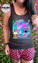 Load image into Gallery viewer, NEON COUNTRY WESTERN COLLECTION ON BLACK TANK - Mavictoria Designs Hot Press Express
