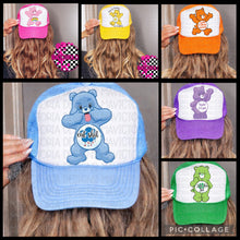 Load image into Gallery viewer, Swear bear care bear trucker hat - Mavictoria Designs Hot Press Express
