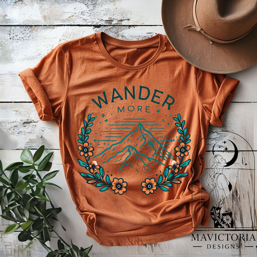 Wander more WESTERN hoodie, crewneck, long sleeve or tee // autumn - Mavictoria Designs Hot Press Express