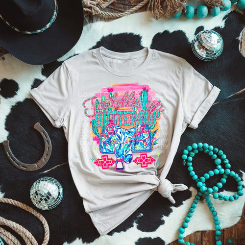 Ivory comfort colors saddle up buttercup western graphic tee - Mavictoria Designs Hot Press Express