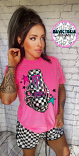 Load image into Gallery viewer, Neon pink comfort colors ENERGY DRINK COLLECTION graphic tee - Mavictoria Designs Hot Press Express
