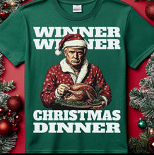 Load image into Gallery viewer, WINNER WINNER CHRISTMAS DINNER hoodie, crewneck, long sleeve or graphic tee - Mavictoria Designs Hot Press Express
