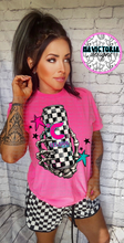Load image into Gallery viewer, Neon pink comfort colors ENERGY DRINK COLLECTION graphic tee - Mavictoria Designs Hot Press Express
