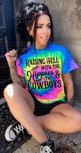 Load image into Gallery viewer, The Neon Raising hell with the hippies and the cowboys collection // checkered shorts sold separately - Mavictoria Designs Hot Press Express
