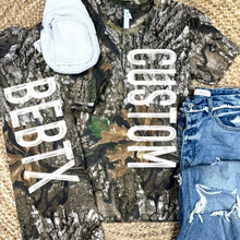 Load image into Gallery viewer, Camo Short Sleeve Custom Graphic Tee - Mavictoria Designs Hot Press Express

