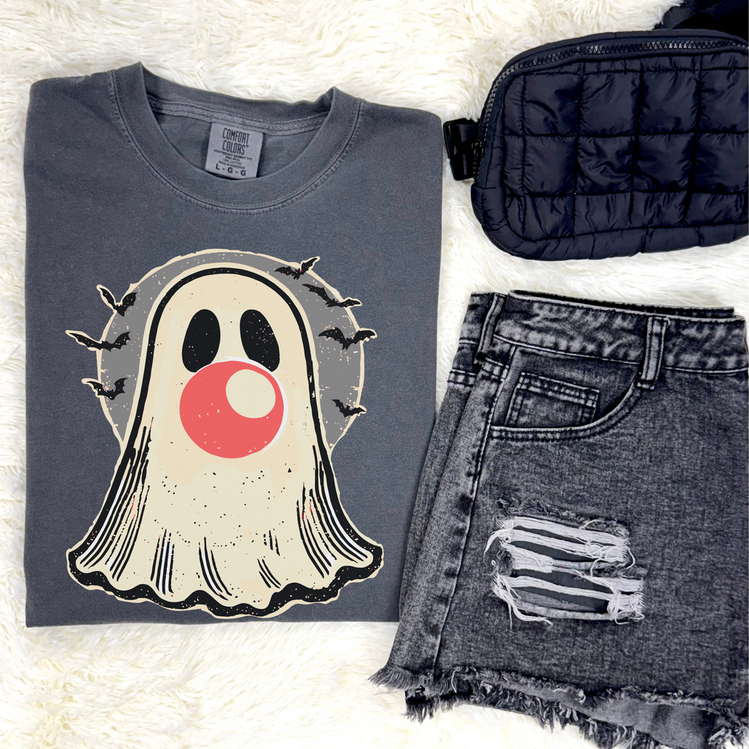Bubble Ghost Graphic Tee - Mavictoria Designs Hot Press Express