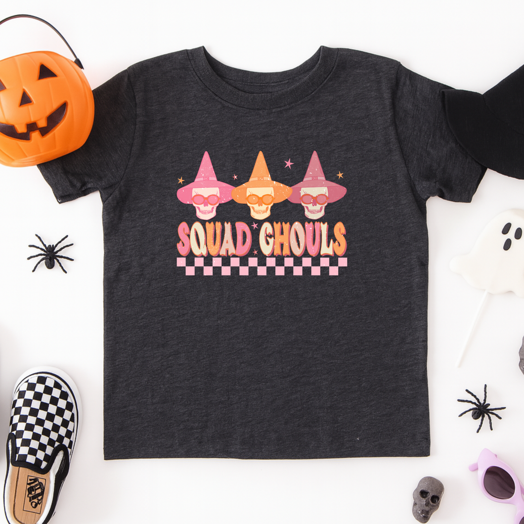Squad Ghouls Pinky Graphic Tee Toddler + Youth - Mavictoria Designs Hot Press Express