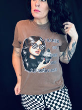 Load image into Gallery viewer, I BAKED YOU SOME SHUT FUCKUPCAKES on espresso brown graphic tee // shorts available separately - Mavictoria Designs Hot Press Express
