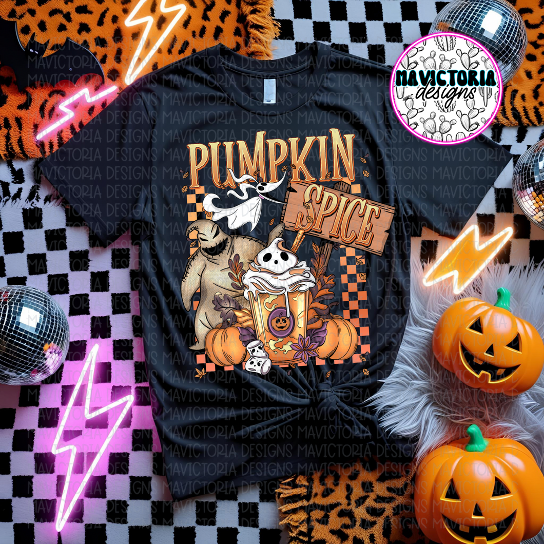 Pumpkin spice oogie on black hoodie, crewneck, long sleeve or tee