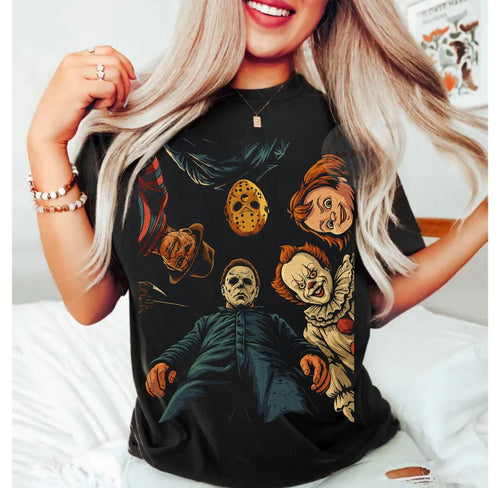 Is see you HORROR guys on black graphix tee, long sleeve, crewneck sweatshirt, or hoodie - Mavictoria Designs Hot Press Express