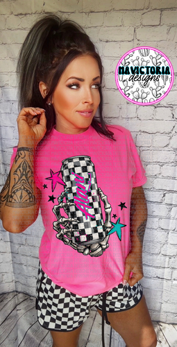 Neon pink comfort colors ENERGY DRINK COLLECTION graphic tee - Mavictoria Designs Hot Press Express